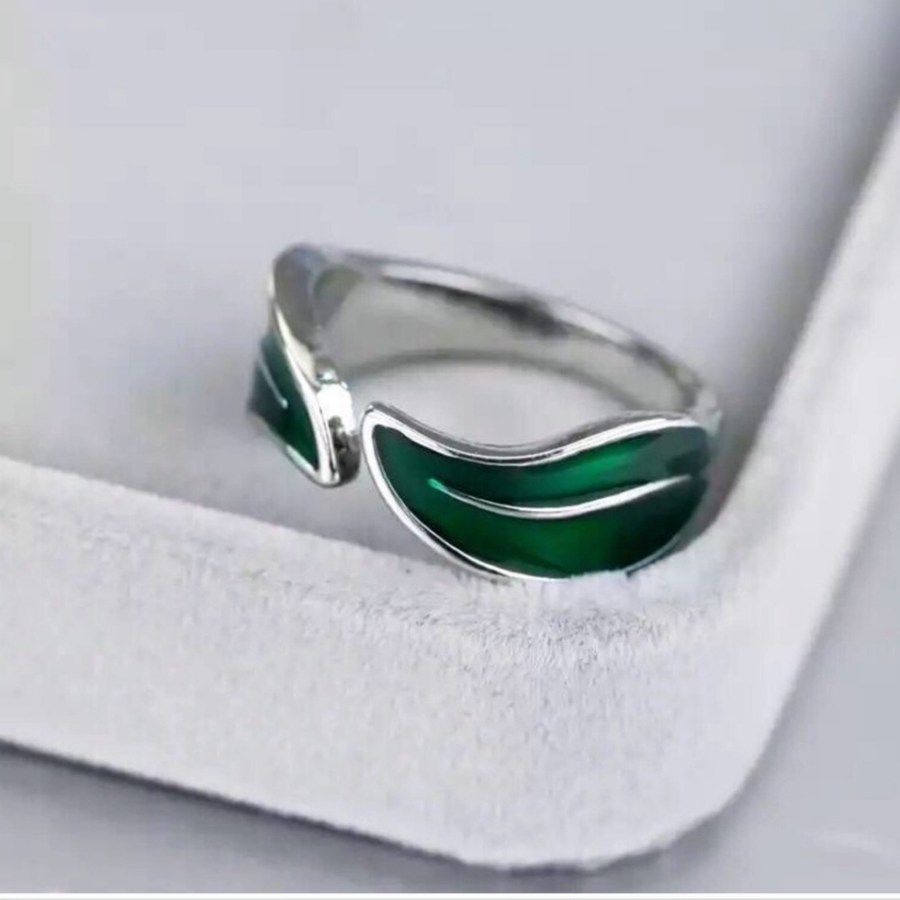 Elven silver metal ring adjustable